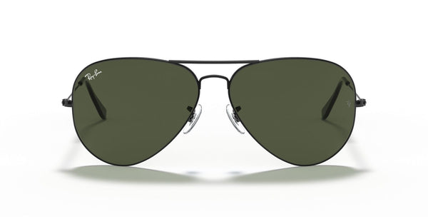 Aviator Large Metal Ii In Black And Green Sunglasses