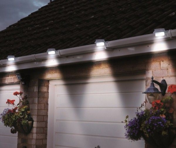 Solar Multipurpose Light (6 Piece White) W/ Screw & Mount Energy Saving Outdoor Lighting Accessories