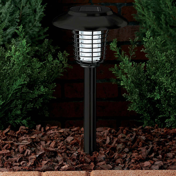 Wireless Solar Powered Mosquito Killer Lamp 1 Piece Black Insect Zappers