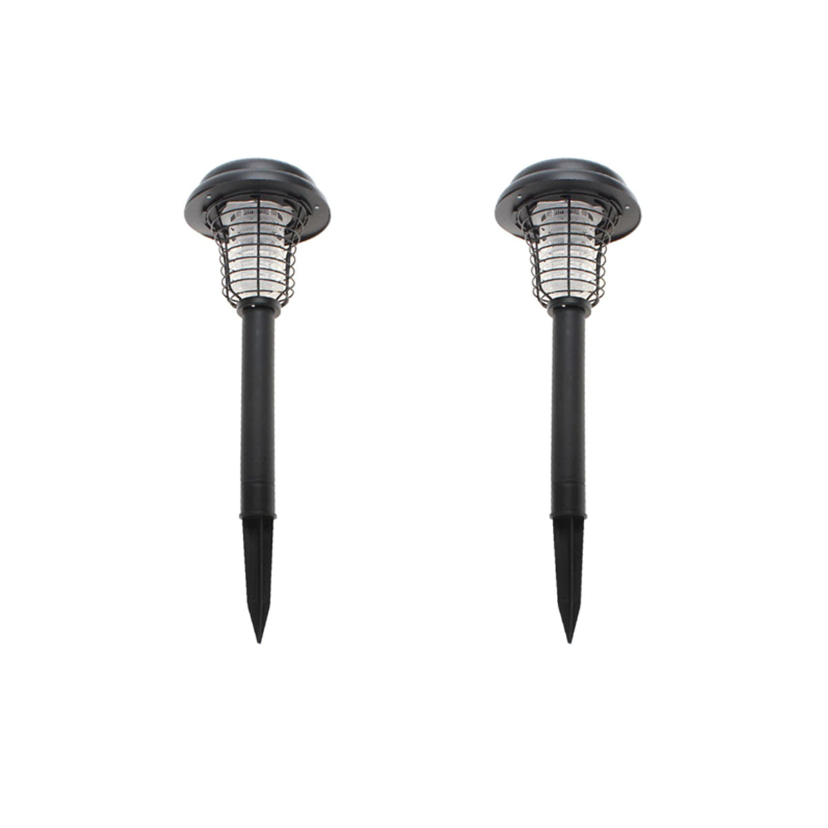 Lenoxx Wireless Solar Powered Mosquito Killer Lamp (2 Piece, Black) Insect Zappers