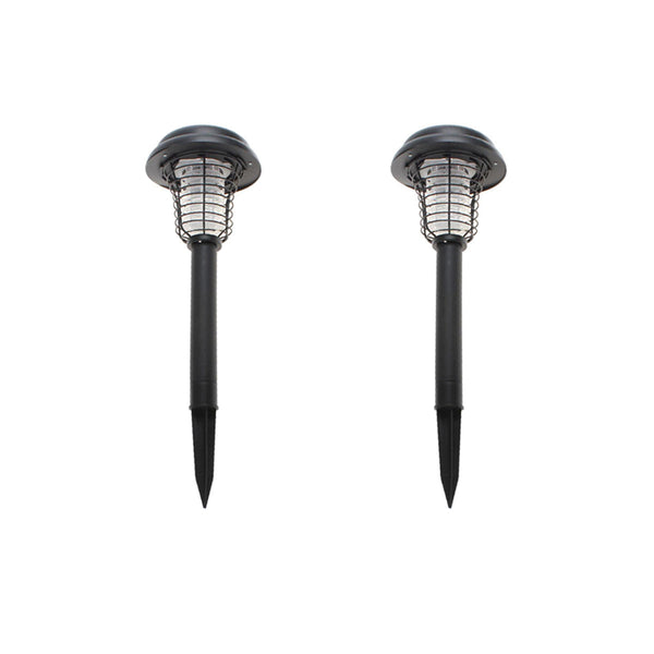 Lenoxx Wireless Solar Powered Mosquito Killer Lamp (2 Piece, Black) Insect Zappers