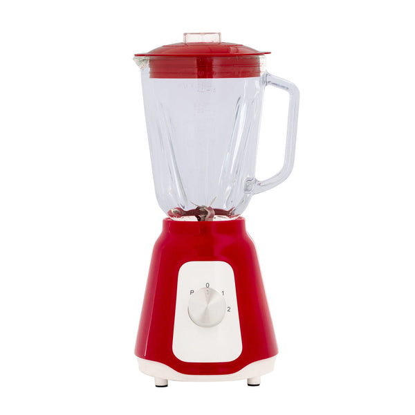 Healthy Choice 500W Red Glass Blender With Two Adjustable Speeds And 1.5L Capacity Countertop Blenders