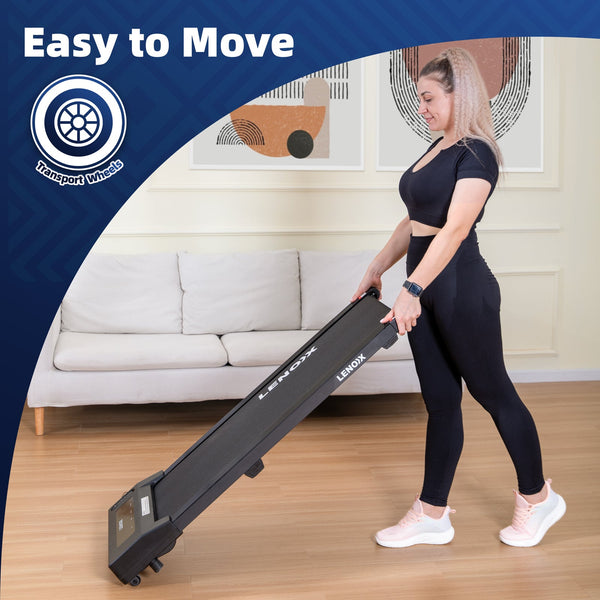 Lenoxx 1.5 Hp Electric Walking Pad Treadmill With Remote Control And Display Screen Treadmills