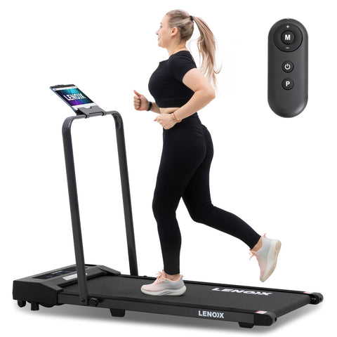 2Hp 52Cm Walking Pad Treadmill W/ Remote Foldable Handrail And Tablet Holder Treadmills