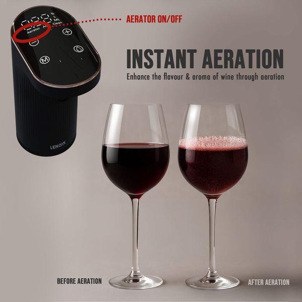 Instant Wine Aerator & Dispenser With Adjustable Bottle Fit Dispensers