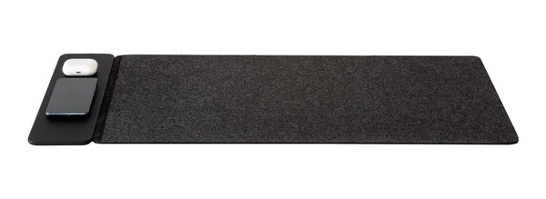 Reversible Wireless Fast Charging Desktop Mat For Smartphones And Earbuds Chargers & Cradles