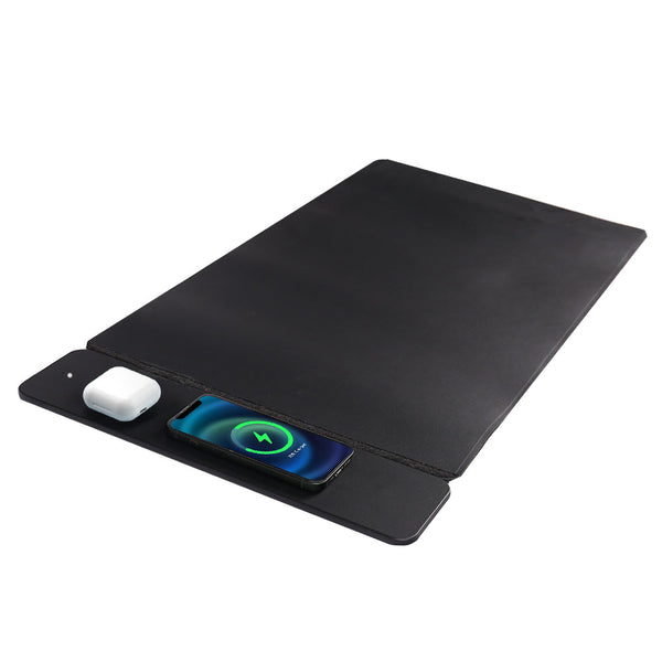 Reversible Wireless Fast Charging Desktop Mat For Smartphones And Earbuds Chargers & Cradles