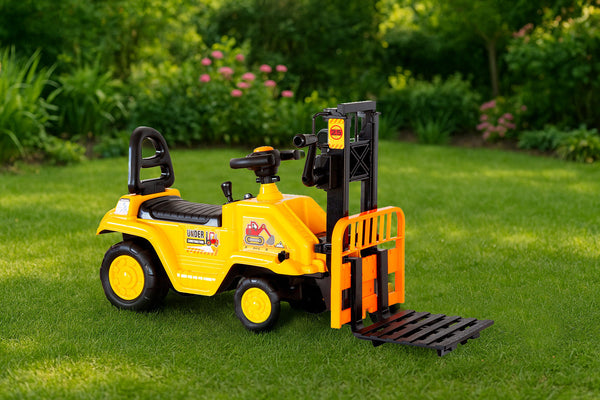 Kids Manual Forklift Ride On With Working Mast Lift And Pallet Kids Ride On Toys