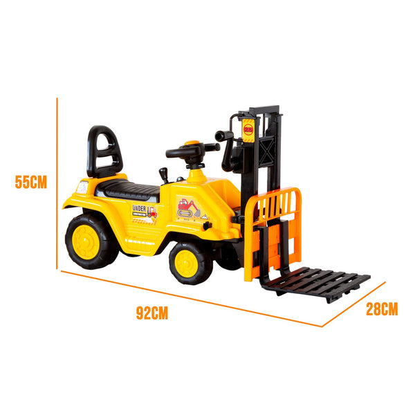 Kids Manual Forklift Ride On With Working Mast Lift And Pallet Kids Ride On Toys