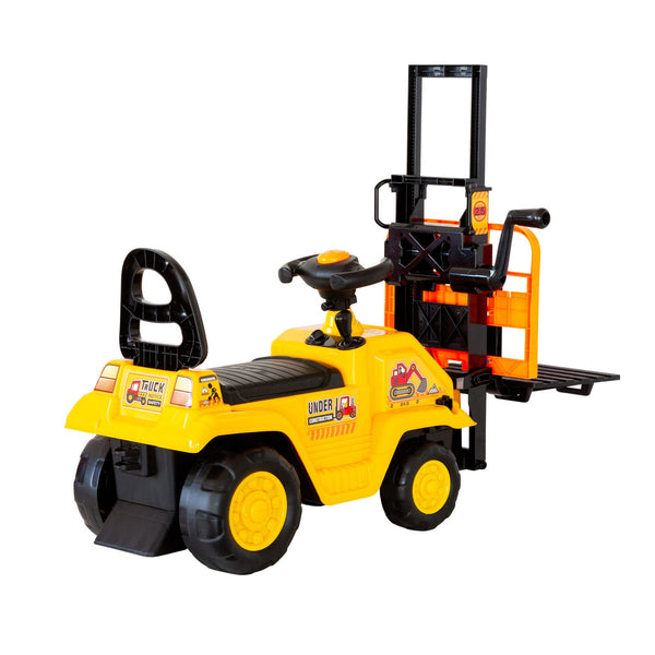 Kids Manual Forklift Ride On With Working Mast Lift And Pallet Kids Ride On Toys