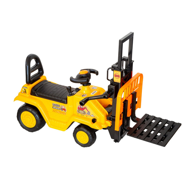 Kids Manual Forklift Ride On With Working Mast Lift And Pallet Kids Ride On Toys