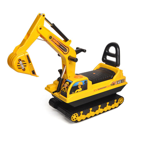 Ride On Children's Excavator Little One Toy With Track Dual Operation Levers Kids Ride On Toys