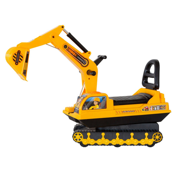Ride On Children's Excavator Little One Toy With Track Dual Operation Levers Kids Ride On Toys