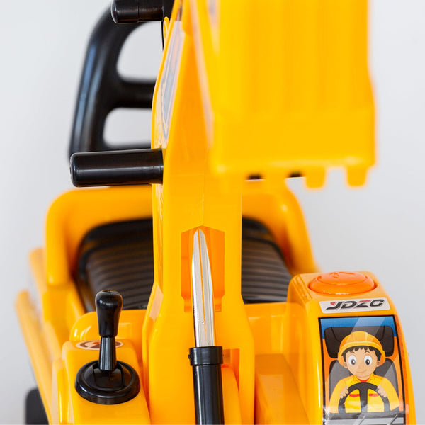 Ride On Children's Excavator Little One Toy With Track Dual Operation Levers Kids Ride On Toys