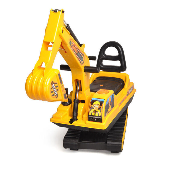 Ride On Children's Excavator Little One Toy With Track Dual Operation Levers Kids Ride On Toys