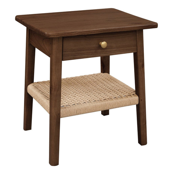 Centrum Kelly 1 Drawer Bedside Table (Walnut) Bedside Tables