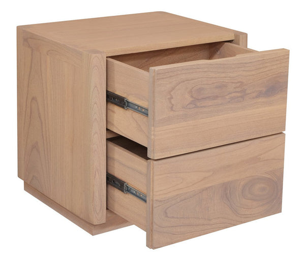 Centrum Gatsby 2 Drawer Bedside Table (Natural) Bedside Tables