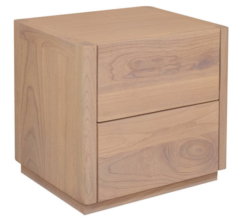 Centrum Gatsby 2 Drawer Bedside Table (Natural) Bedside Tables