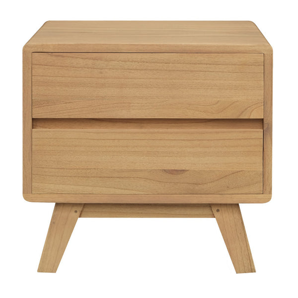 Providence 2 Drawer Bedside Table (Natural) Bedside Tables