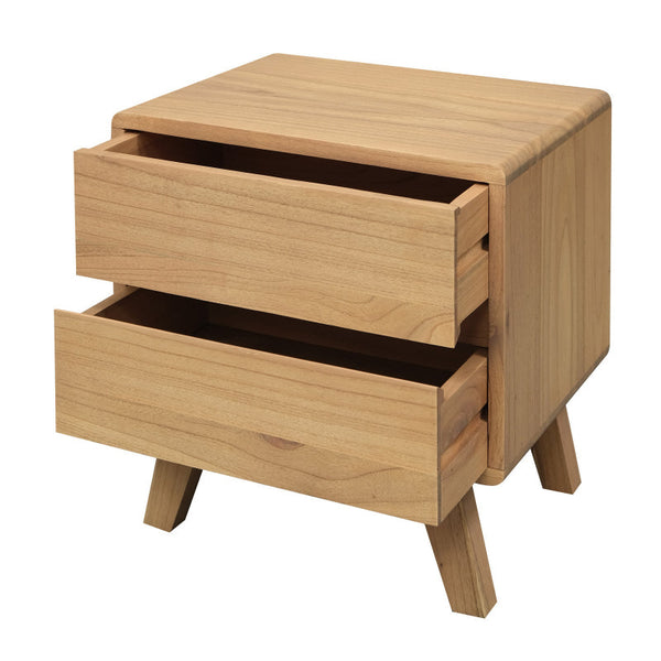 Providence 2 Drawer Bedside Table (Natural) Bedside Tables
