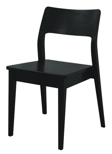 Providence Solid Oak Dining Chair Set Of 2 Black Dining Chairs