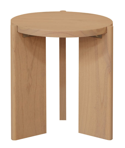 Apollo Round Solid Timber Side Table (Natural) Side Tables