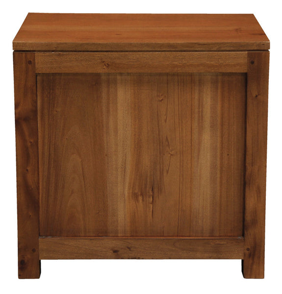Paris 1 Drawer Solid Mahogany Timber Lamp Table (Light Pecan) Side Tables