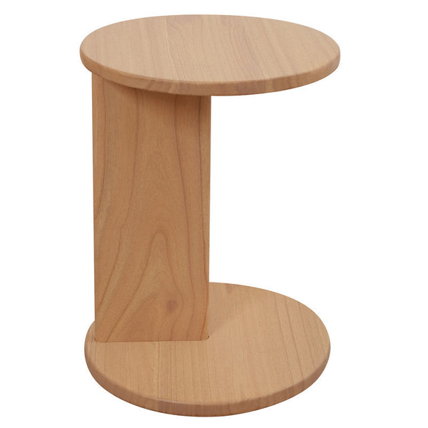 Brentwood Round Solid Timber Lamp Table (Natural) Lamps