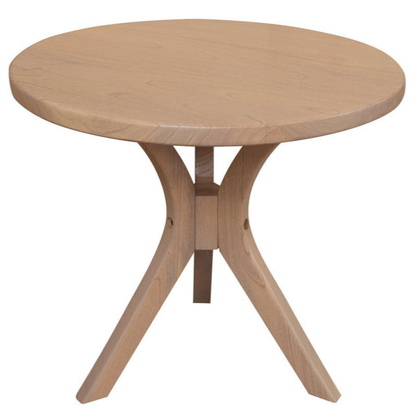 Large Natural Gatsby Round Side Table Solid Wood Furniture Side Tables