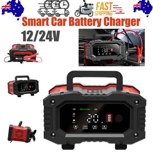 12V 20A Smart Car Battery Charger For Lead Acid And Lifepo4 Batteries