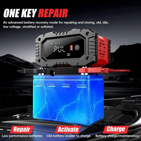 12V 20A Smart Car Battery Charger For Lead Acid And Lifepo4 Batteries