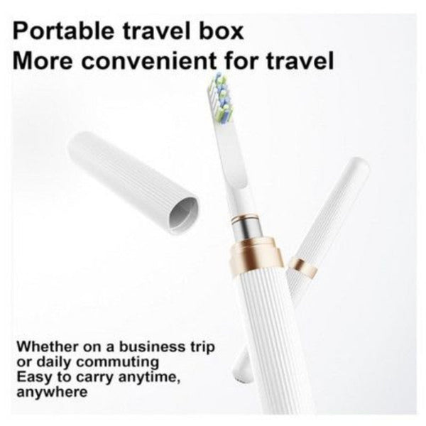 Pink Miroooo Electric Toothbrush With 2 Brush Heads Travel Case Sonic Electric Toothbrushes