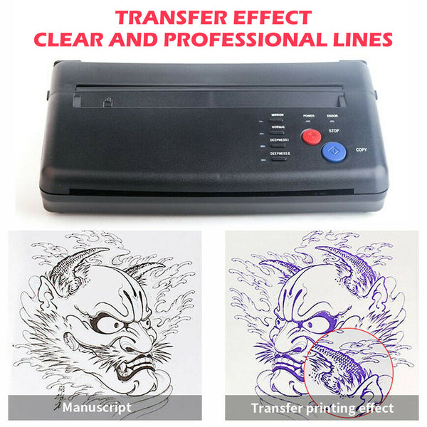 Abs Tattoo Transfer Copier Printer Machine Thermal Stencil Paper Body Art Maker Tattoo Machines