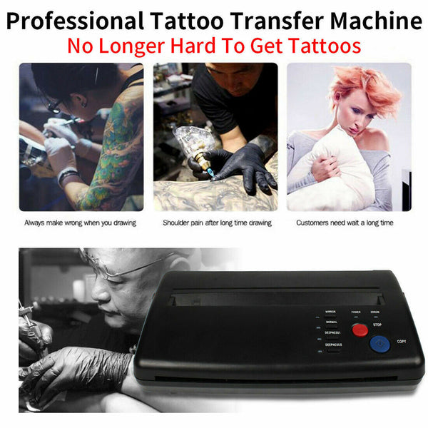 Abs Tattoo Transfer Copier Printer Machine Thermal Stencil Paper Body Art Maker Tattoo Machines
