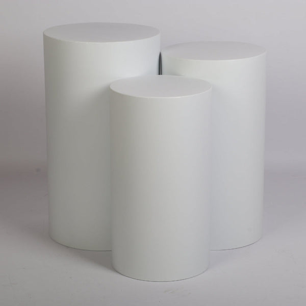 3Pcs Metal Round Plinth Cylinder Pedestal Stand Wedding Decoration Cake Flower Venue Decorations