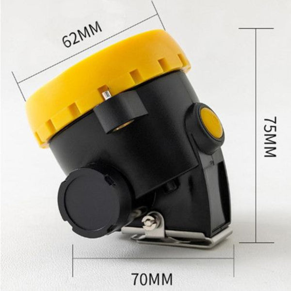 Led Miner Headlight 3000 Lux High Bright Waterproof Hard Hat Lamp Rechargeable Head Torches