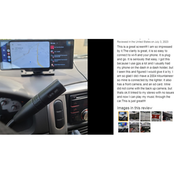 10.26 Inch 4K Car Camera Carplay Android Auto Locator Technology Navigation Dashboard Recorder Video In Dash Units W/O Gps