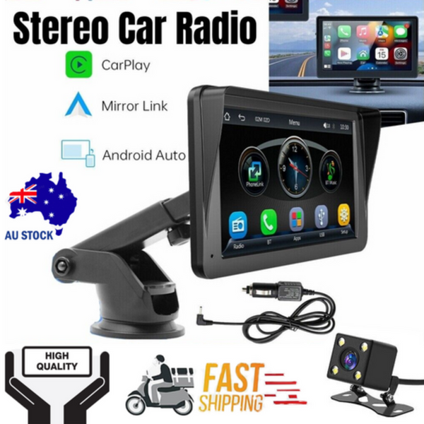 7 Inch Wireless Apple Car Play Android Auto Touch Screen Radio Stereo Video In Dash Units W/O Gps