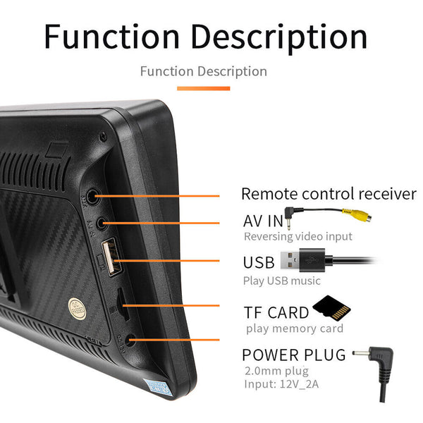 7 Inch Wireless Apple Car Play Android Auto Touch Screen Radio Stereo Video In Dash Units W/O Gps