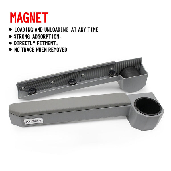 Upgraded Mag Net Door Armrest Cup Holder For Land Cruiser 70 76 79 Series Hj75 Cup Holders