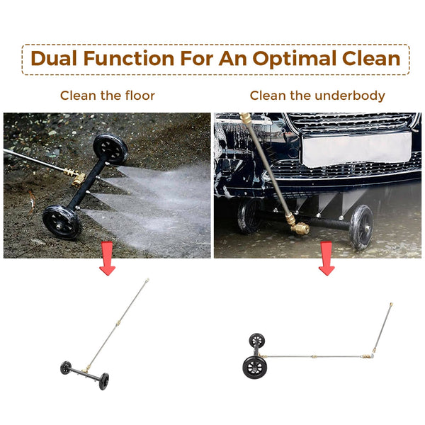 High Pressure Water Spray Broom Car Chassis Undercarriage Cleaner Washer 4000Psi Car Water Spray Gun
