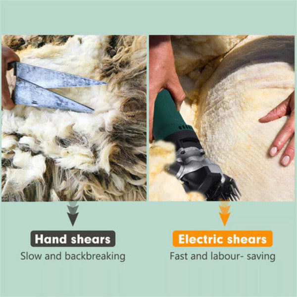 690W Electric Sheep Shears 2400R/Min Speed Grooming Kit With 8 Grids Heat Au Dog Grooming