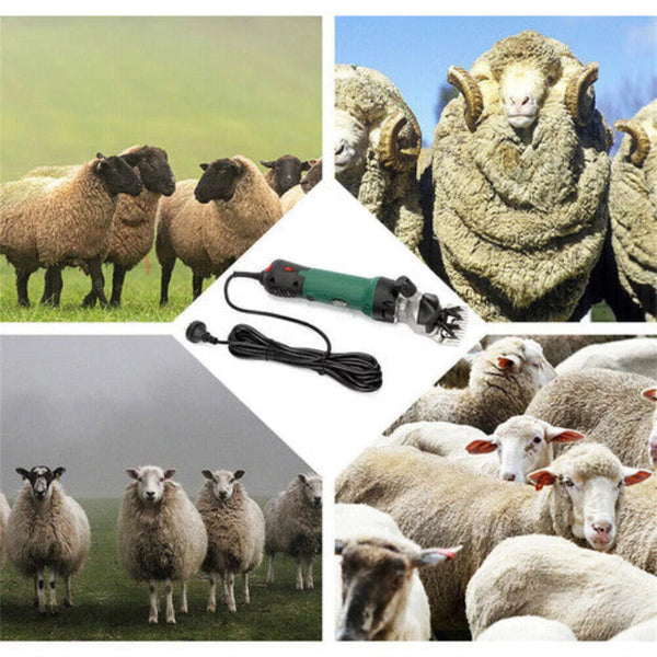 690W Electric Sheep Shears 2400R/Min Speed Grooming Kit With 8 Grids Heat Au Dog Grooming