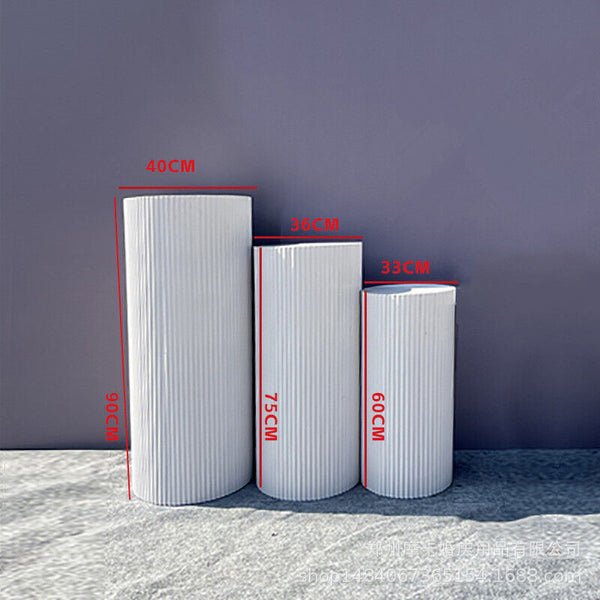 Metal Wedding Plinths Cylinder Pedestal Stand For Cake Dessert Display Wedding Cake Stands & Plates