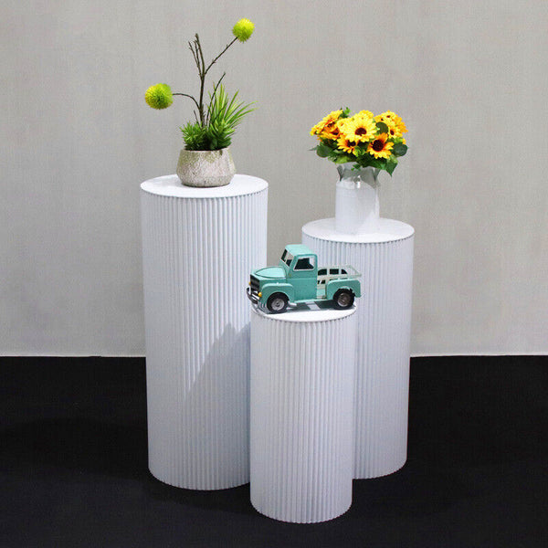 Metal Wedding Plinths Cylinder Pedestal Stand For Cake Dessert Display Wedding Cake Stands & Plates