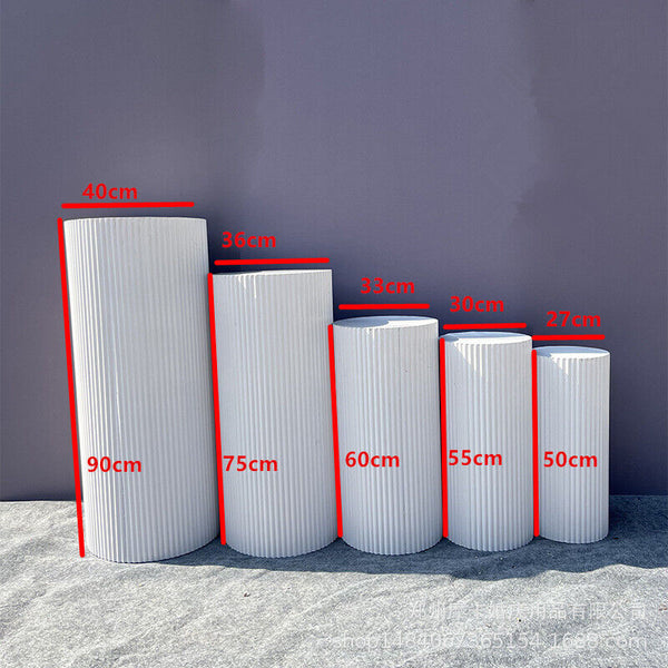 Metal Wedding Plinths Cylinder Pedestal Stand Cake Dessert Display Wedding Cake Stands & Plates