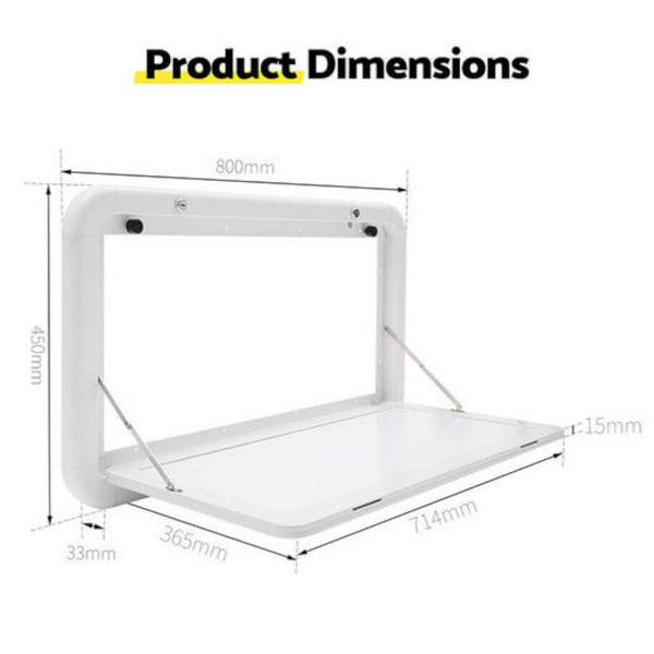 Table Folding Picnic Camping Motorhome Outdoor Tables Locked 800X450mm Camping Tables