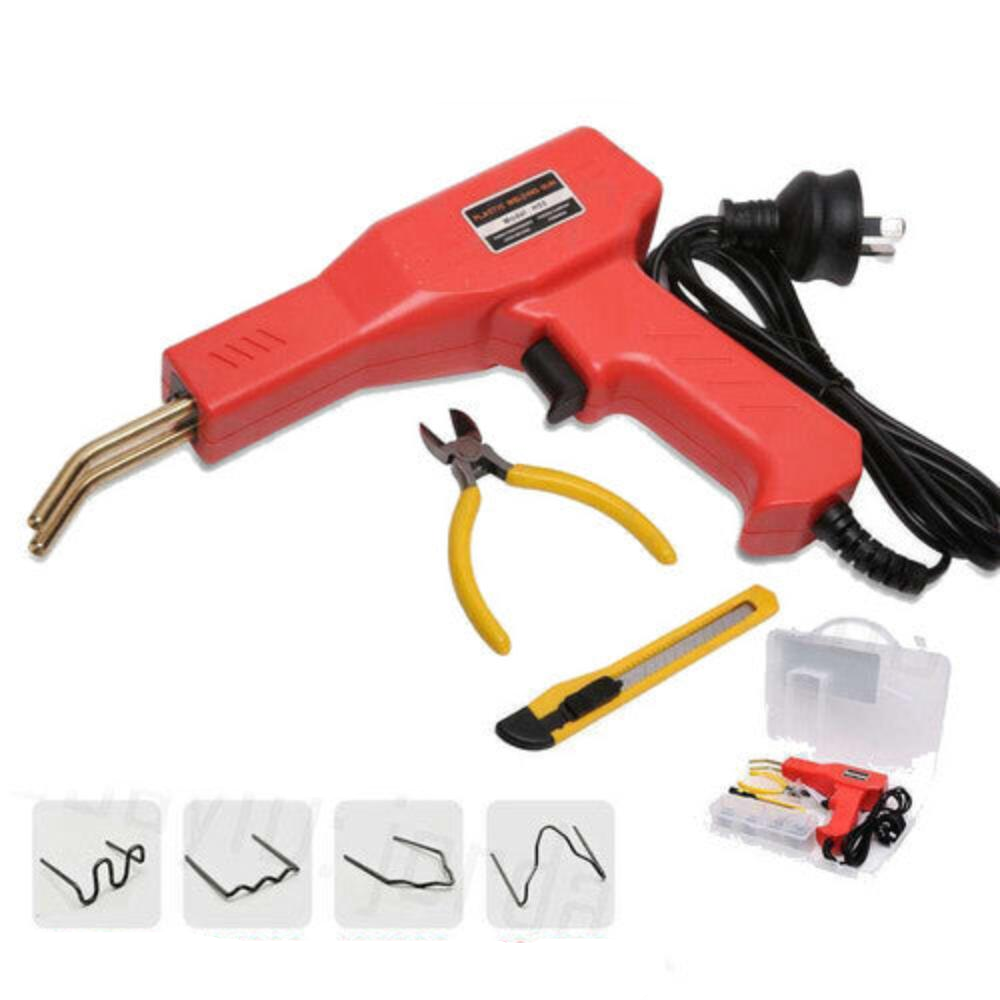 Plastic Welder Garage Tool Hot Staple Staplers Bumper Repair Welding Machine Kit Welding & Soldering Tools