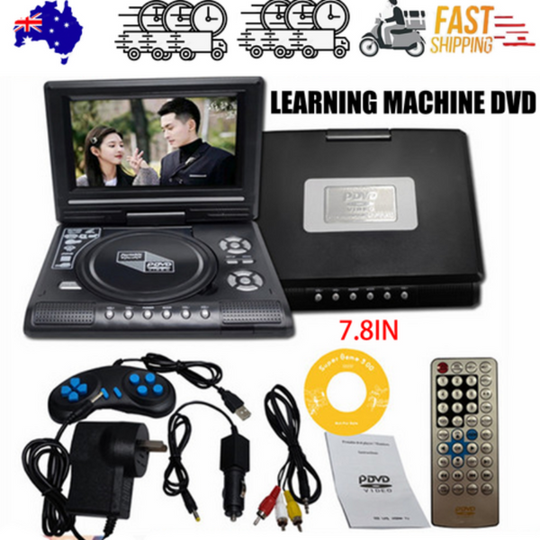 7Inch Dvd Player Cd Card Hd 16:9 Lcd Large 270 Degree Rotation Screen