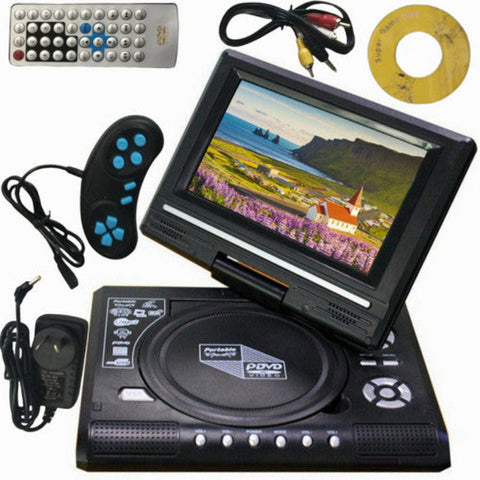 7Inch Dvd Player Cd Card Hd 16:9 Lcd Large 270 Degree Rotation Screen